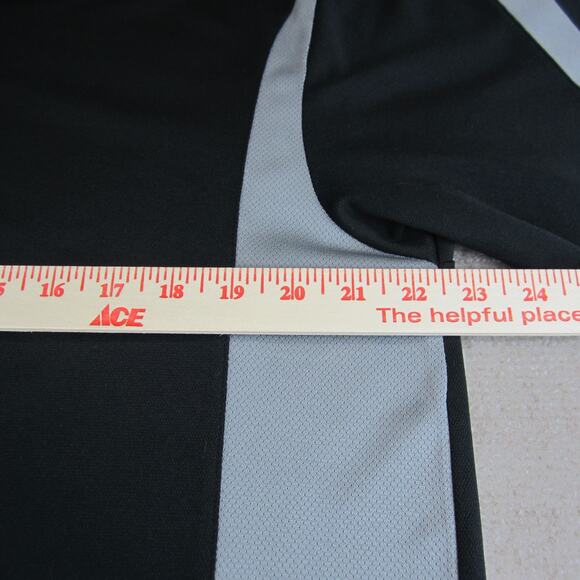 Grand Slam Polo Shirt Mens Large Short Sleeve Black Grey Golf - Picture 4 of 7